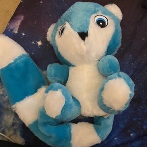 Blue and White Plush Toy